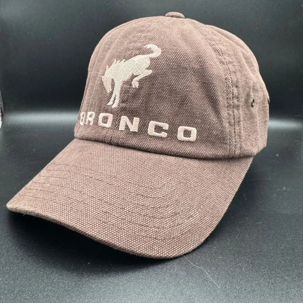 Ford Bronco Brown Embroidered Baseball Hat Ball‎ Dad Cap Unstructured Licensed - Picture 3 of 8
